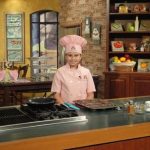 Kid Chef Eliana in the WWL-TV Studio Kitchen