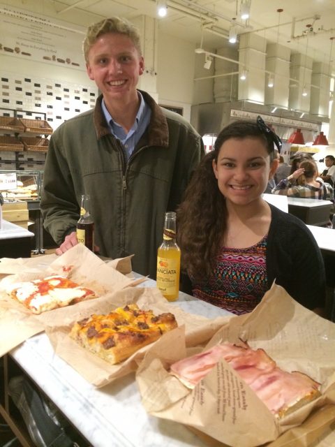 Eating Focaccia at Eataly Chicago with Marc Young