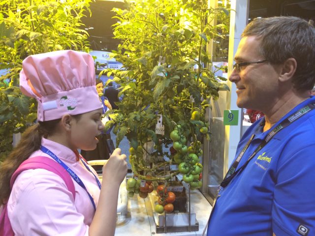 Kid Chef Eliana Interviews Harry Stigter of NatureFresh Farms at United Fresh 2014