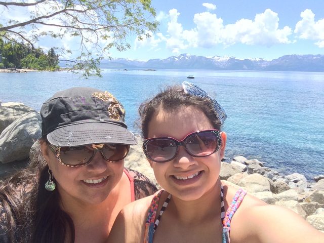 Mom and I on Lake Tahoe