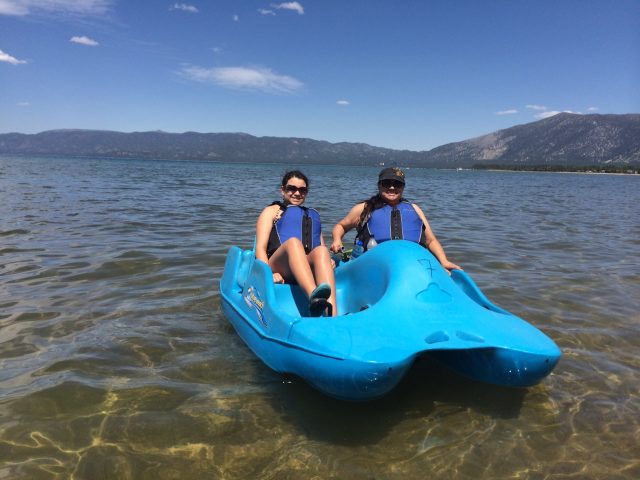 Pedal-Boating on Lake Tahoe