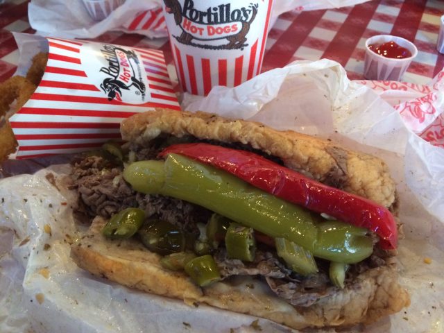 The Famous Italian Beef Sandwich at Portillo's